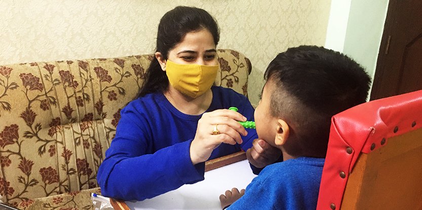 Oral Placement Therapy at Speech therapy and Special Child Education Center