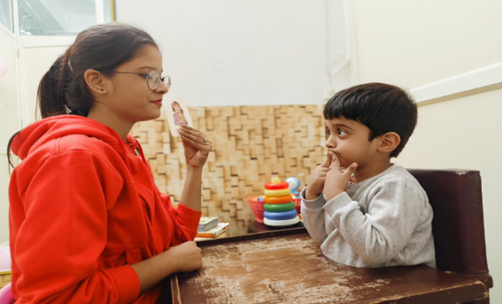 Children at Speech therapy and Special Child Education Center